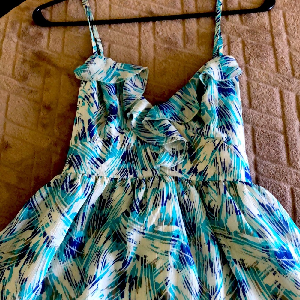 Kirra blue and grey flowing sleeveless top